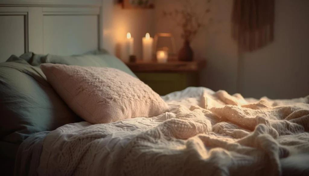 bed-with-pillow-candles-it